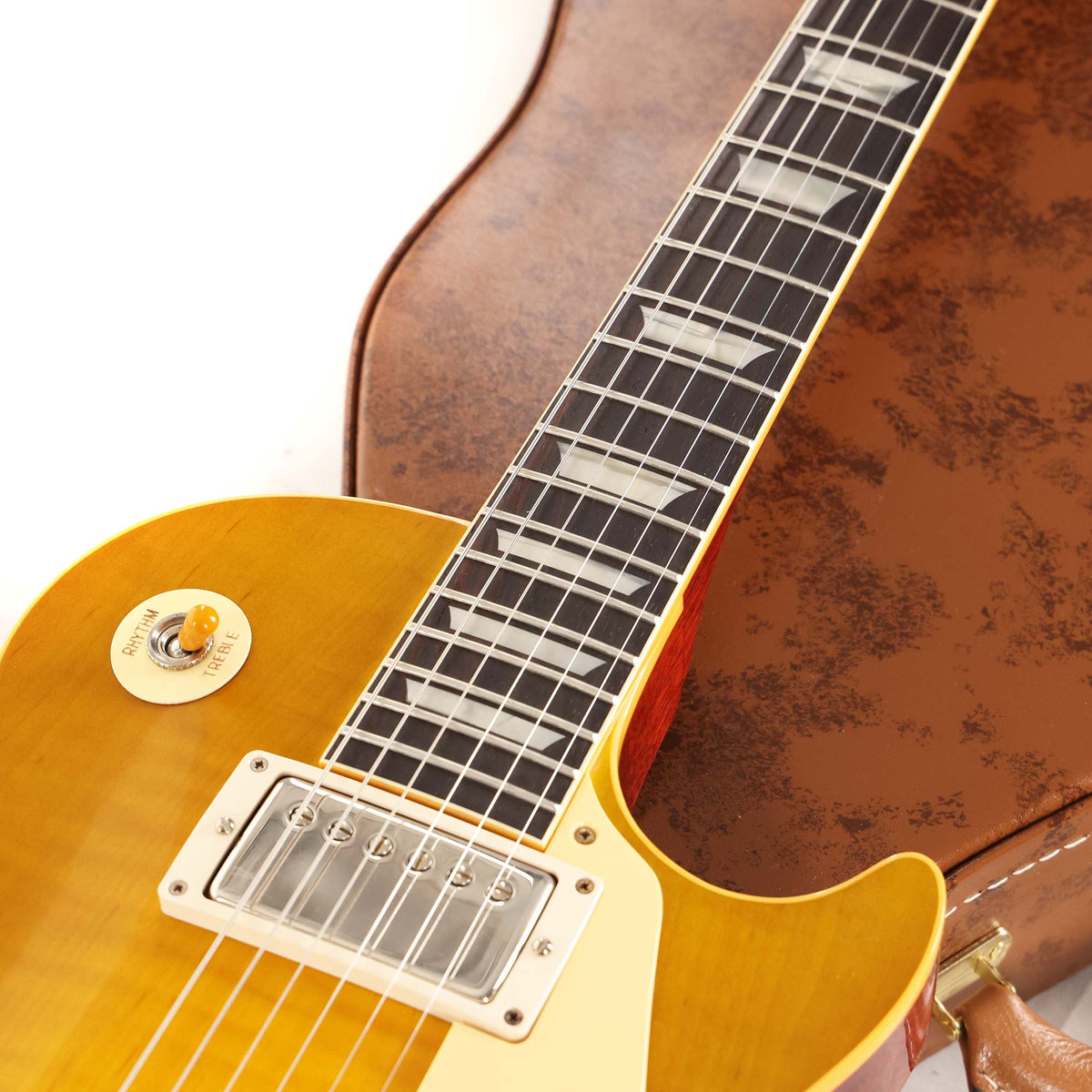 Gibson Custom Shop 1959 Les Paul Standard Made 2 Measure Lightweight & Brazilian Board VOS Green Lemon Fade — 8