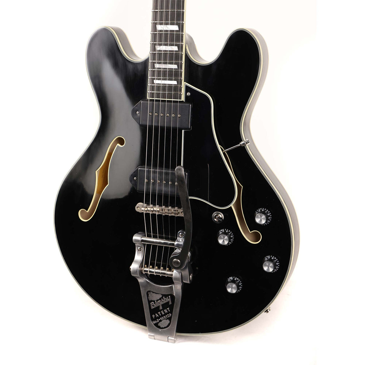 Eastman T64/TV Limited Edition Hollowbody Truetone Vintage Gloss Black — 5