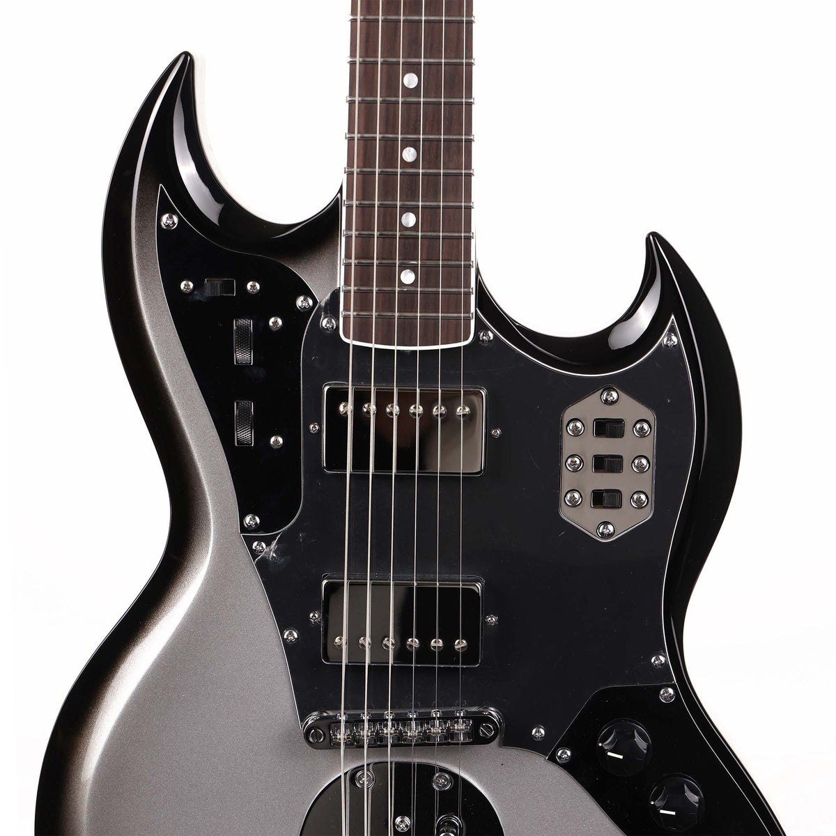 Woodrite Guitars Switchblade Guitar Silverburst — 4
