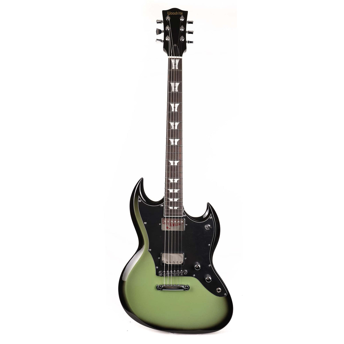 Woodrite Guitars Switchblade HT Guitar Aged Silverburst — 2