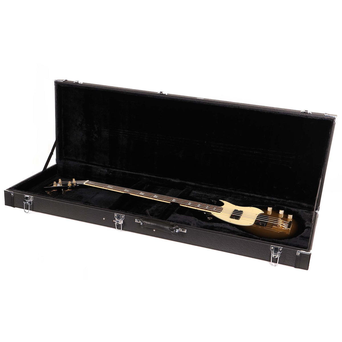 Woodrite Guitars Warlord Bass Goldburst — 8