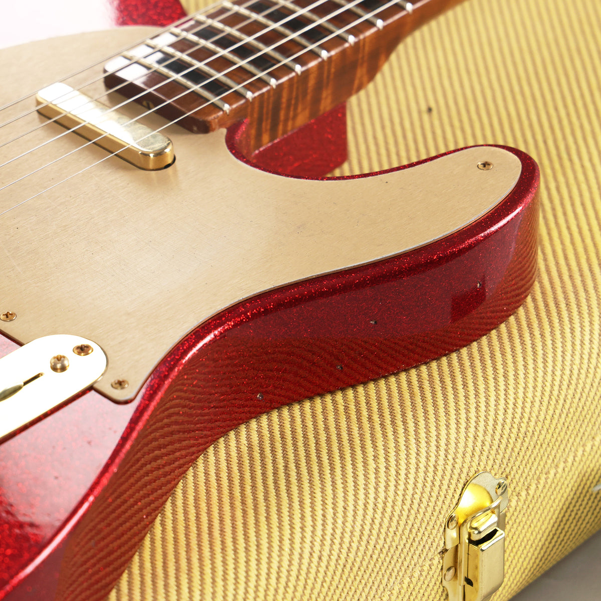 Fender Custom Shop ZF Telecaster Journeyman Relic Red Sparkle — 12