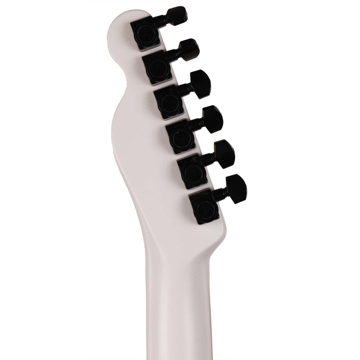 Fender Jack White Triplesonic Acoustasonic Telecaster Satin Arctic White with Black Top