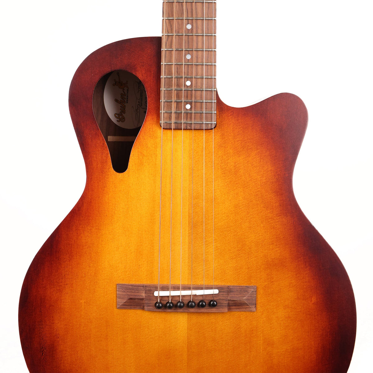 Gruhn Versitar Thinline Acoustic-Electric Spruce Top and Indian Rosewood Sunburst — 4