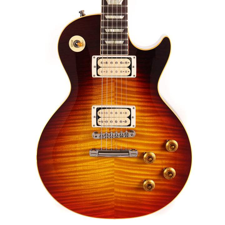 Gibson Custom Shop 1959 Les Paul Made 2 Measure 5A Top with Flame Maple Neck Gloss Dark Bourbon Fade