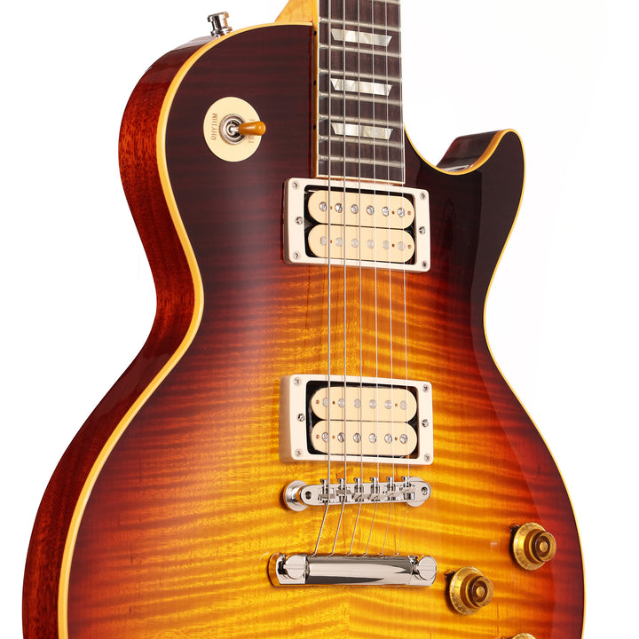 Gibson Custom Shop 1959 Les Paul Made 2 Measure 5A Top with Flame Maple Neck Gloss Dark Bourbon Fade
