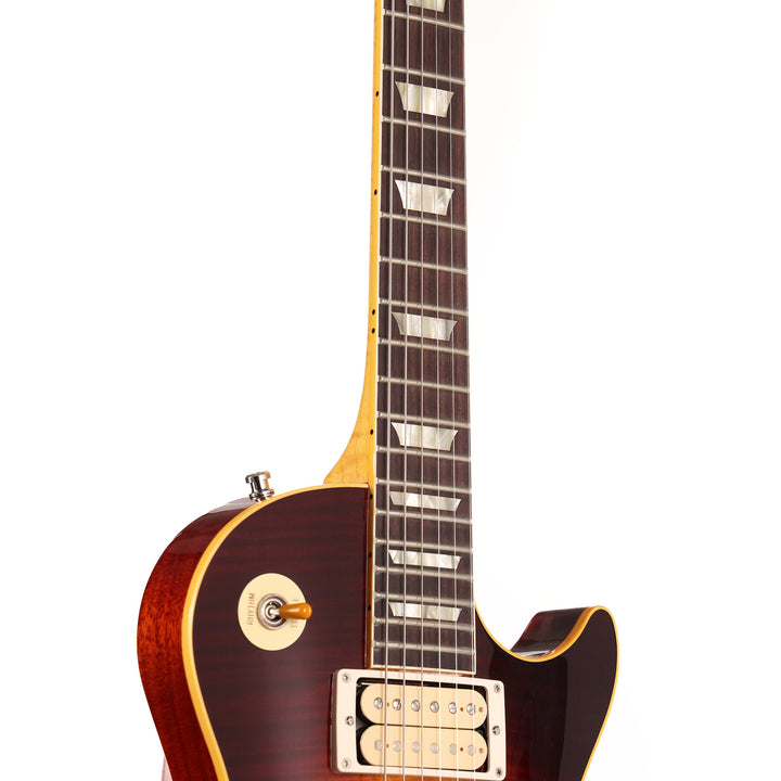 Gibson Custom Shop 1959 Les Paul Made 2 Measure 5A Top with Flame Maple Neck Gloss Dark Bourbon Fade