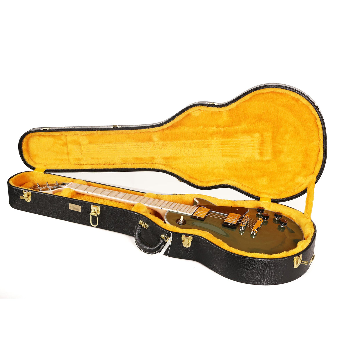 Gibson Custom Shop Les Paul Custom Made 2 Measure Olive Drab Maple Neck Nickel Hardware — 11