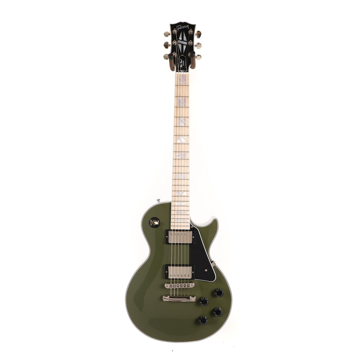 Gibson Custom Shop Les Paul Custom Made 2 Measure Olive Drab Maple Neck Nickel Hardware — 3