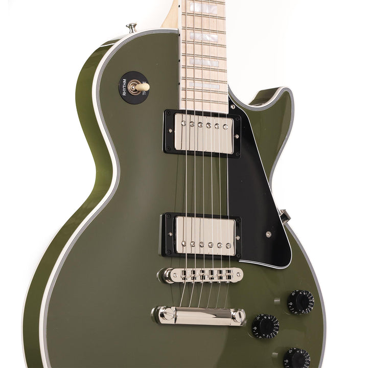 Gibson Custom Shop Les Paul Custom Made 2 Measure Olive Drab Maple Neck Nickel Hardware