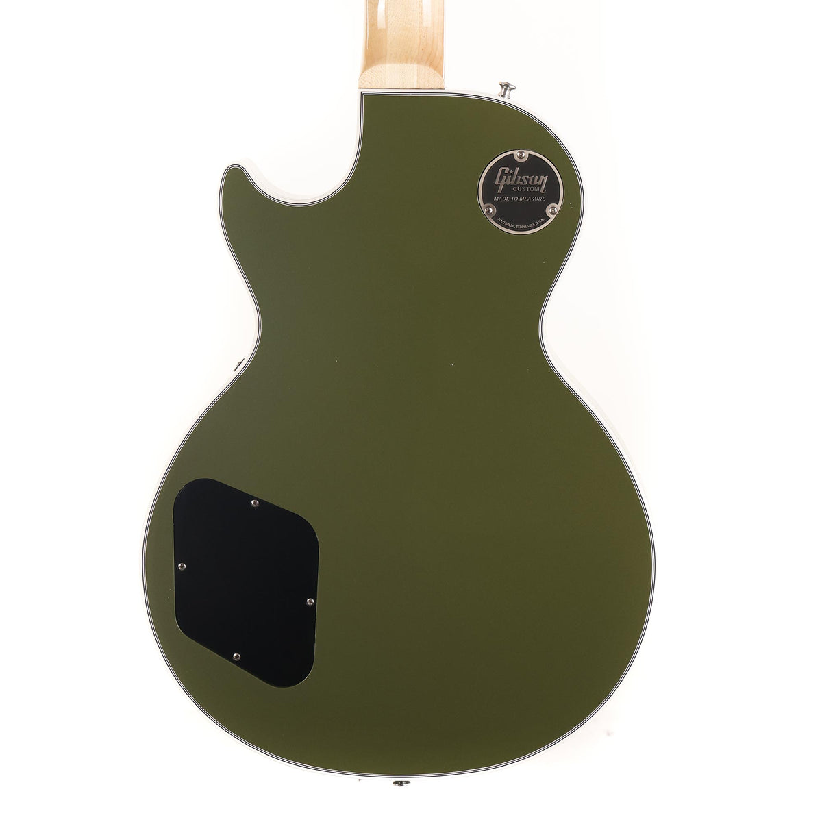 Gibson Custom Shop Les Paul Custom Made 2 Measure Olive Drab Maple Neck Nickel Hardware — 6