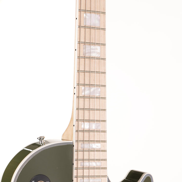 Gibson Custom Shop Les Paul Custom Made 2 Measure Olive Drab Maple Neck Nickel Hardware