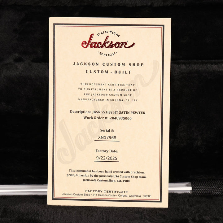 Jackson Custom Shop San Dimas HSS HT Satin Pewter