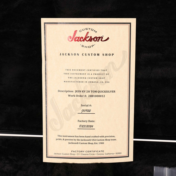 Jackson Custom Shop King V 2H Quicksilver
