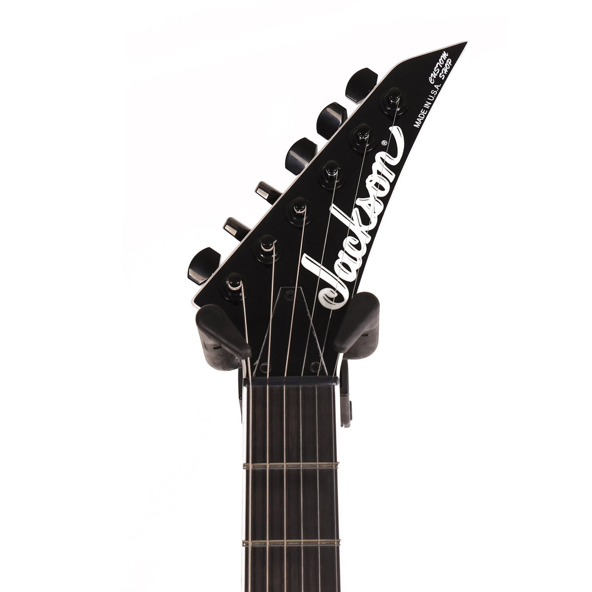 Jackson Custom Shop Warrior Snow White with Black Bevels — 10