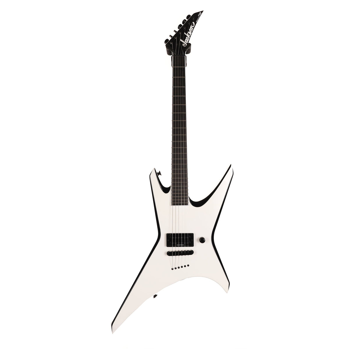 Jackson Custom Shop Warrior Snow White with Black Bevels — 2