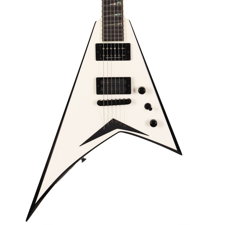 Jackson Custom Shop RR24 Rhoads Snow White with Black Bevels