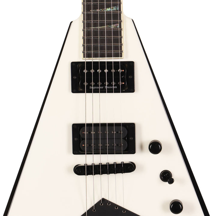 Jackson Custom Shop RR24 Rhoads Snow White with Black Bevels