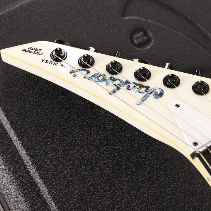 Jackson Custom Shop RR24 Rhoads Snow White with Black Bevels