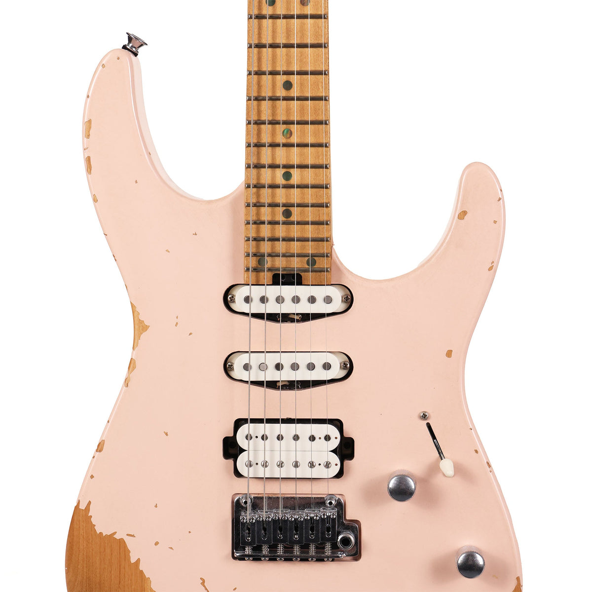 Charvel Rick Graham Signature Pro-Mod DK24 2PT MPL Worn Shell Pink — 4