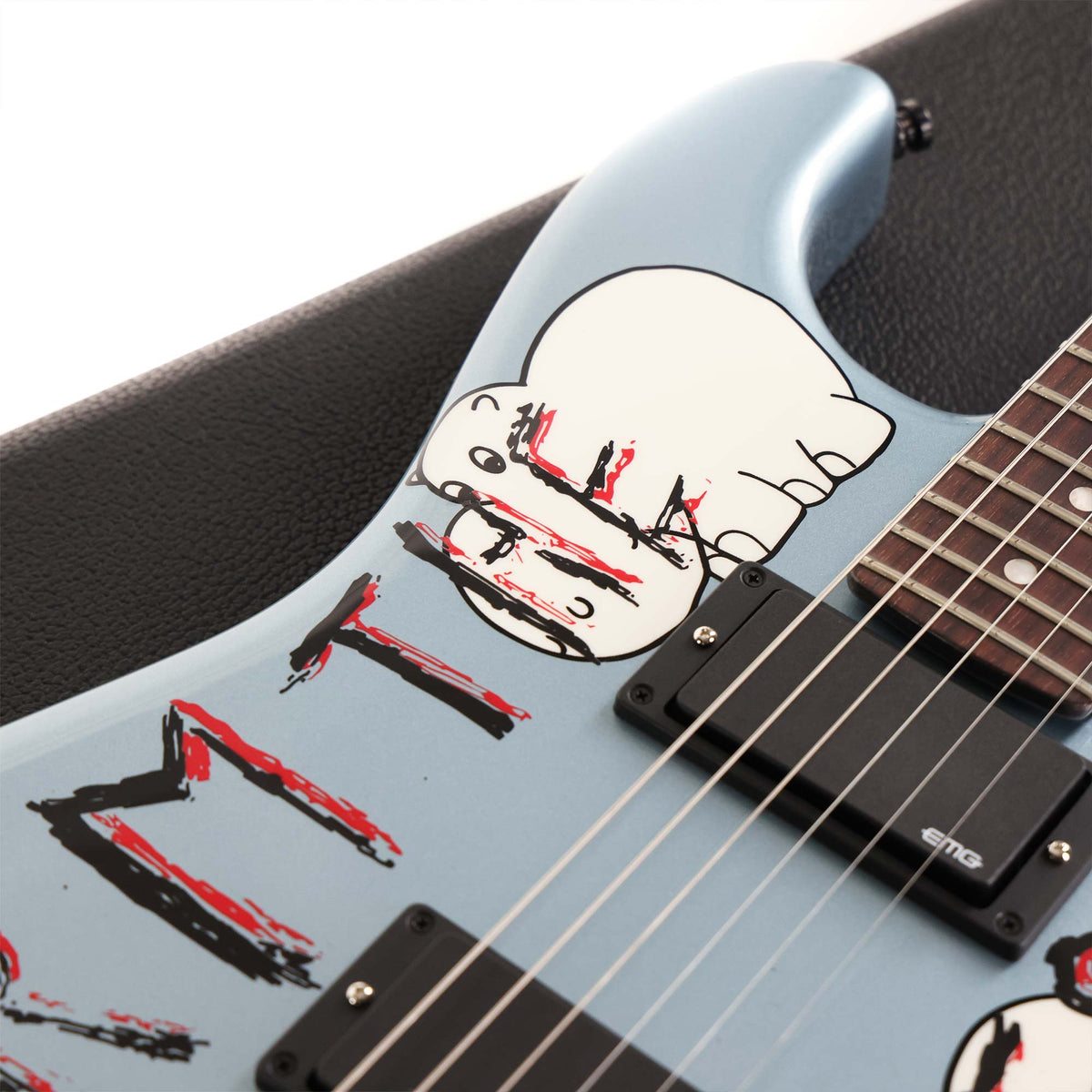 Fender Tom Morello Arm The Homeless Guitar Blue Ice Metallic — 6