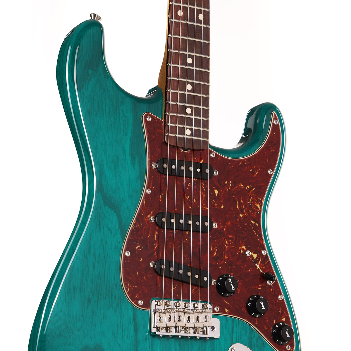 Fender Custom Shop NoNeck Stratocaster NOS Teal Green Transparent — 5