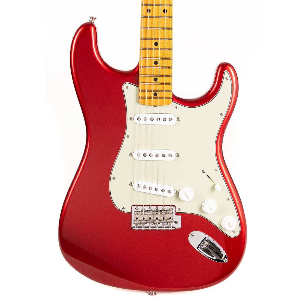 Fender Custom Shop NoNeck Stratocaster NOS Frost Red with Roasted Neck — 2