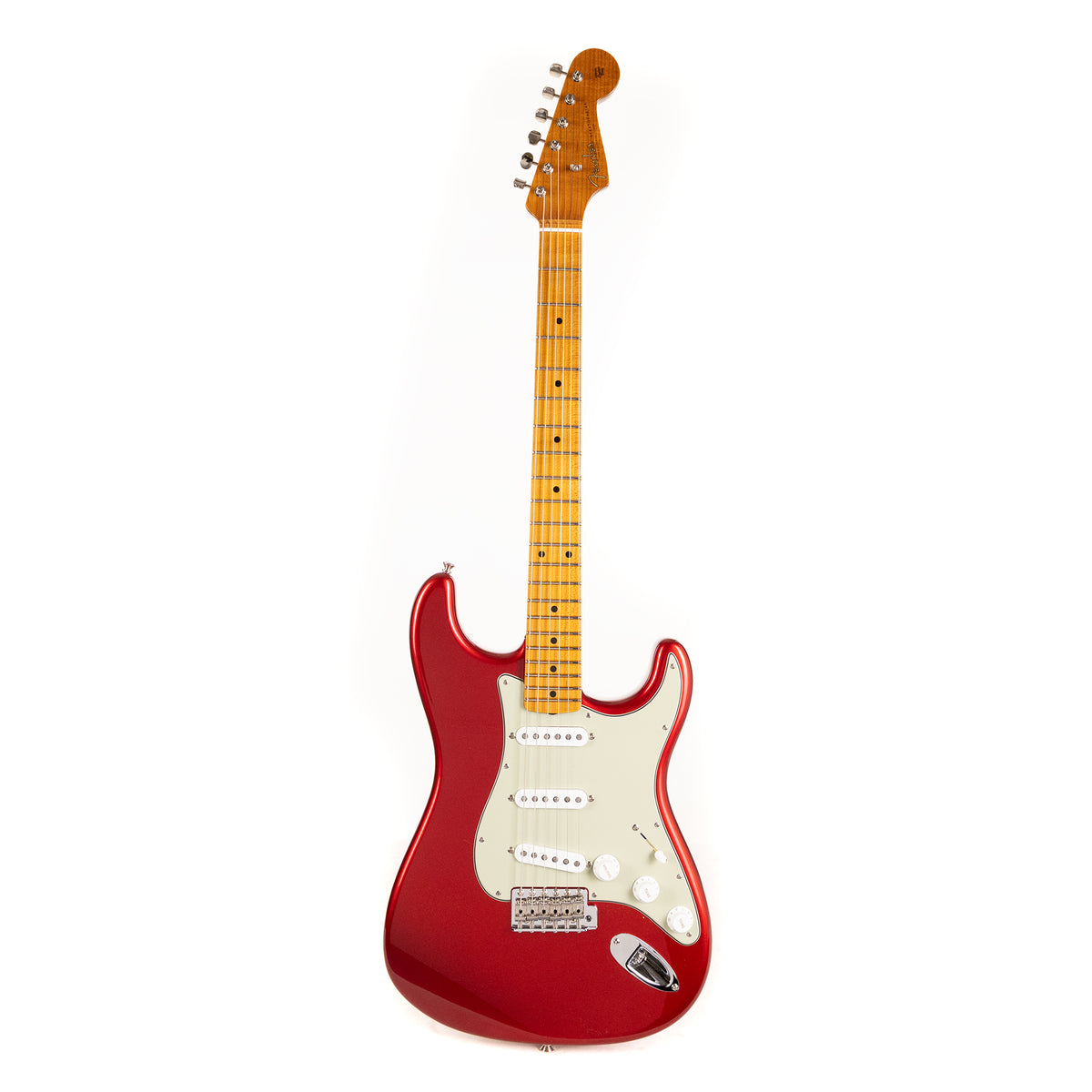 Fender Custom Shop NoNeck Stratocaster NOS Frost Red with Roasted Neck — 3