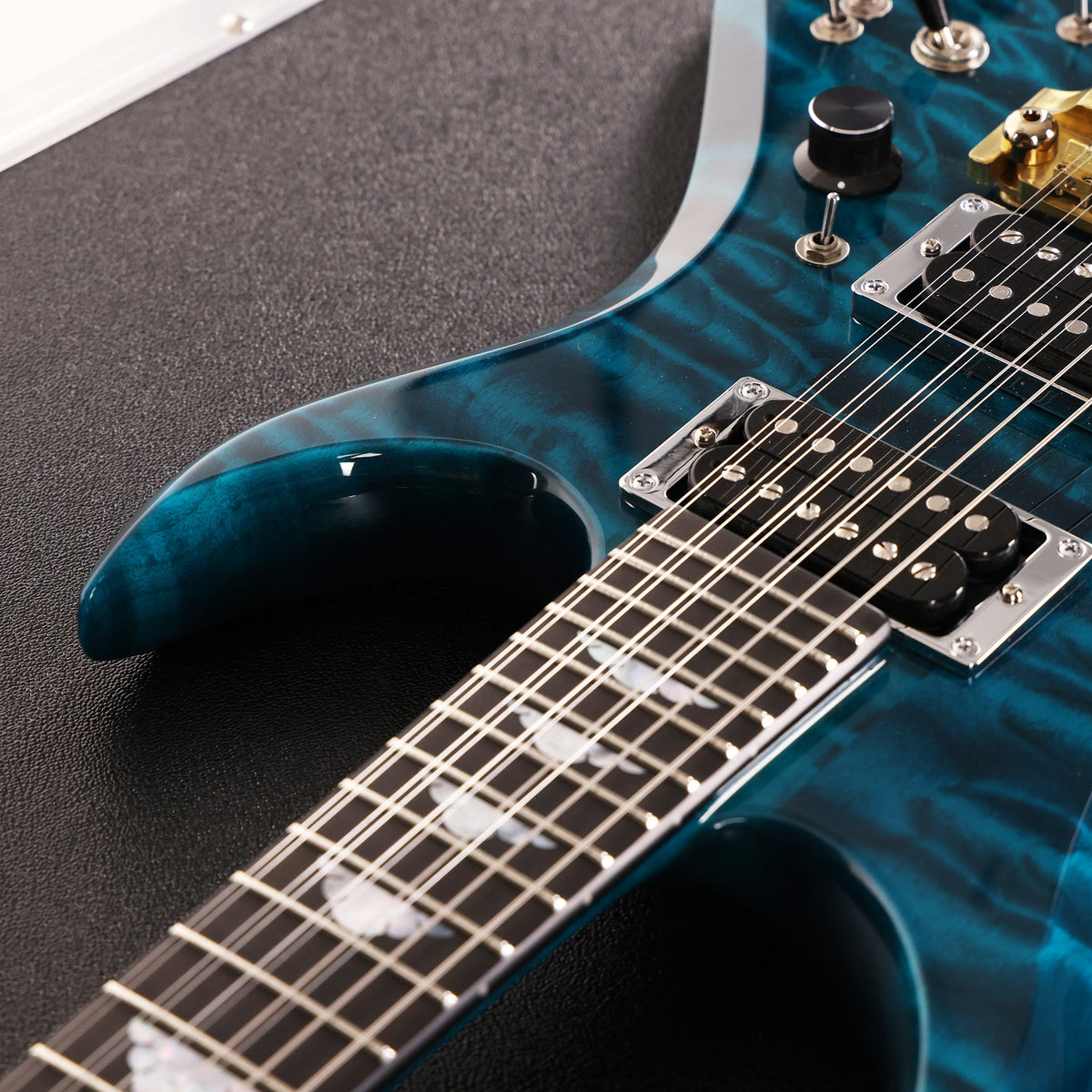 B.C. Rich USA Custom Shop Bich 10-String Swimming Pool Blue — 10