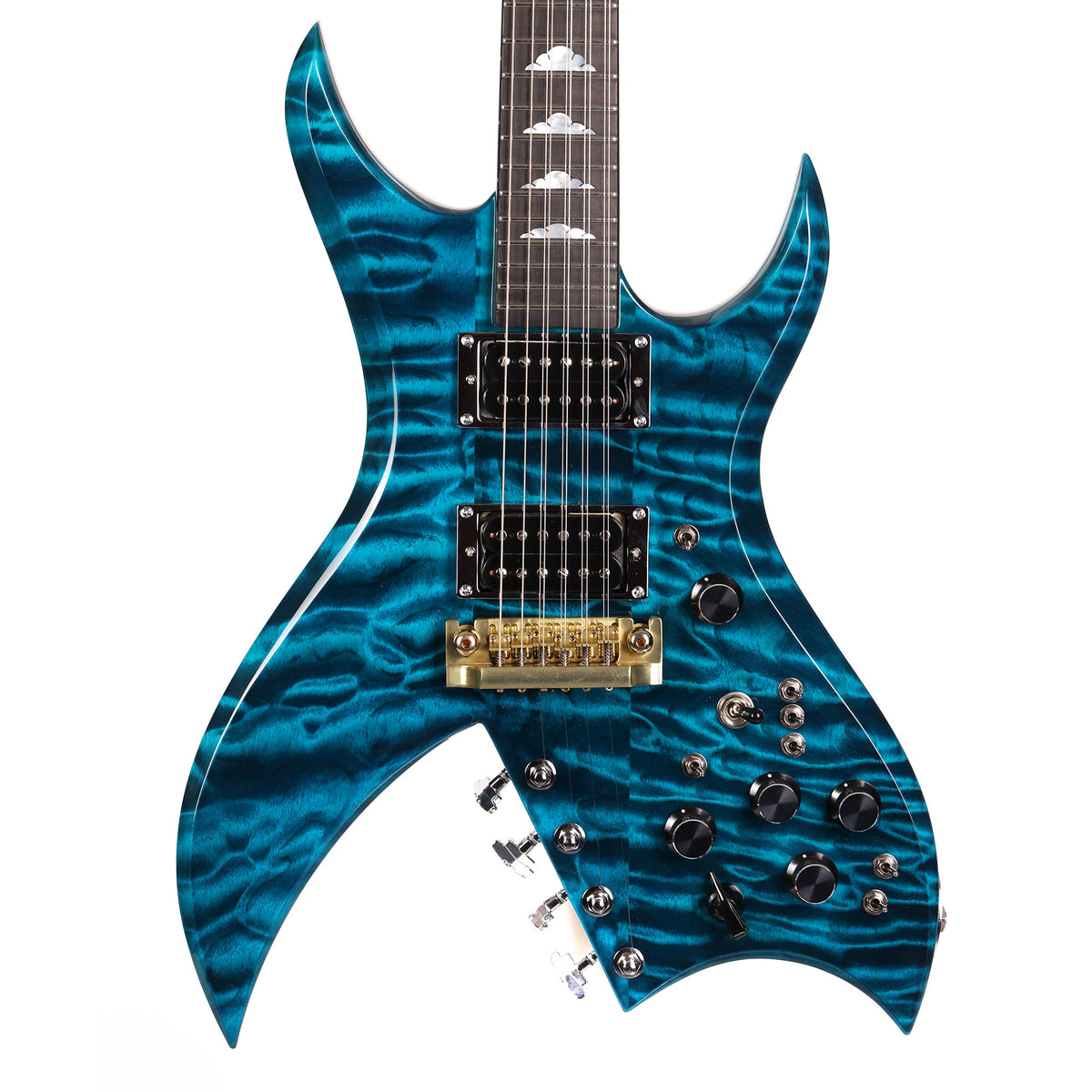B.C. Rich USA Custom Shop Bich 10-String Swimming Pool Blue — 1