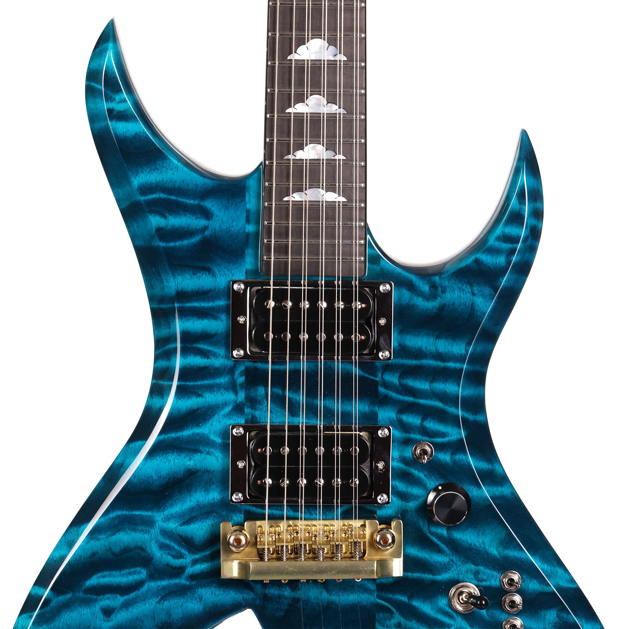 B.C. Rich USA Custom Shop Bich 10-String Swimming Pool Blue | The