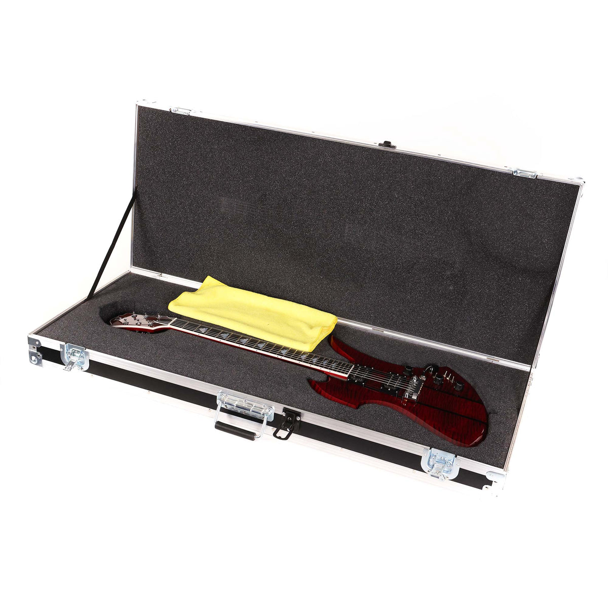 B.C. Rich USA Custom Shop Mockingbird Quilt Top Cherry Red — 11