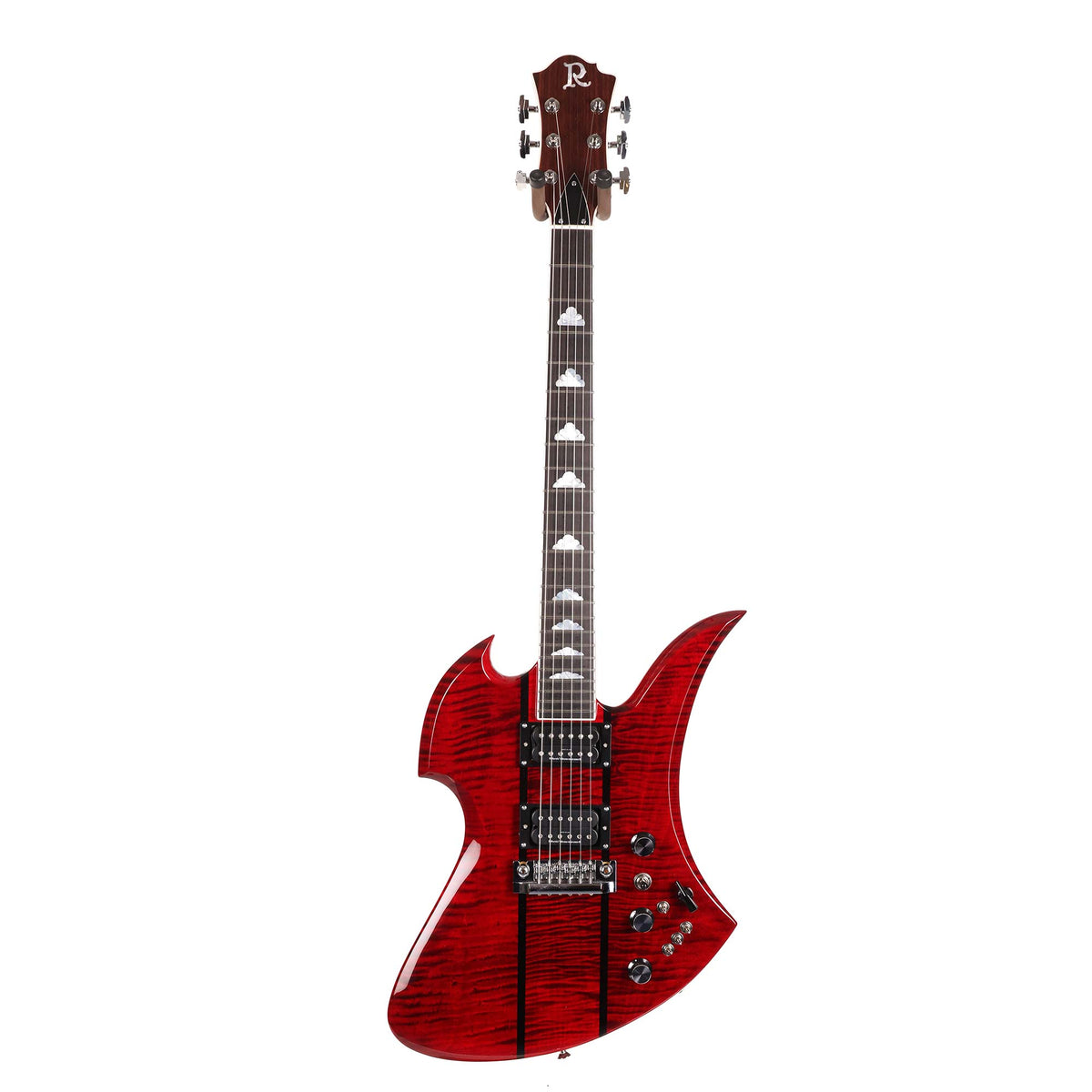 B.C. Rich USA Custom Shop Mockingbird Quilt Top Cherry Red — 2
