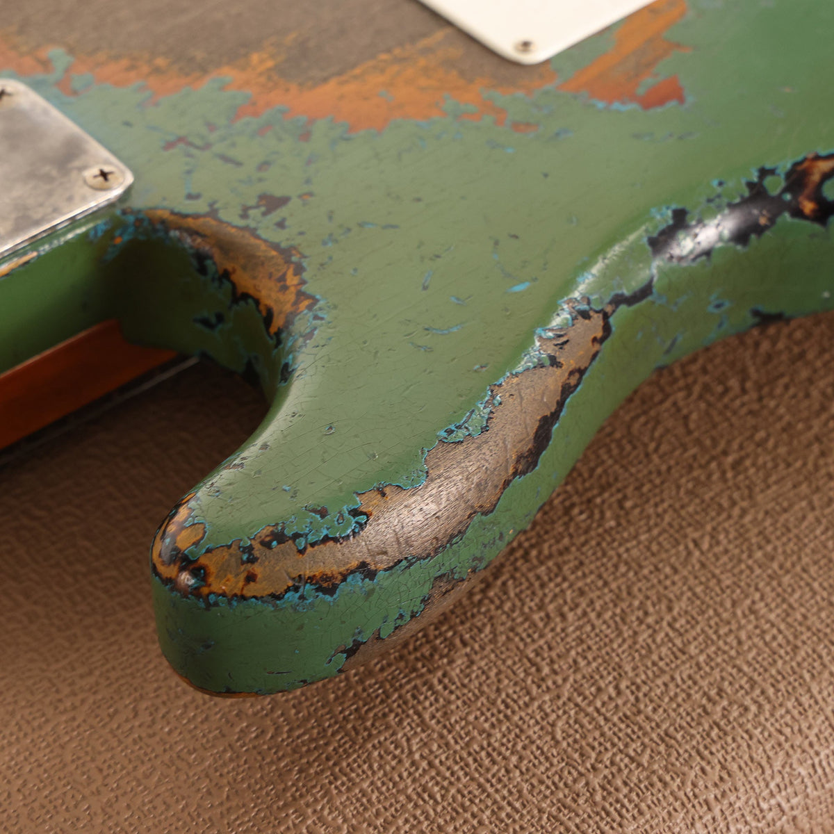 Fender Custom Shop '60s Strat Super Heavy Relic Taos Turquoise over 3-Tone Sunburst Masterbuilt Dale Wilson — 12
