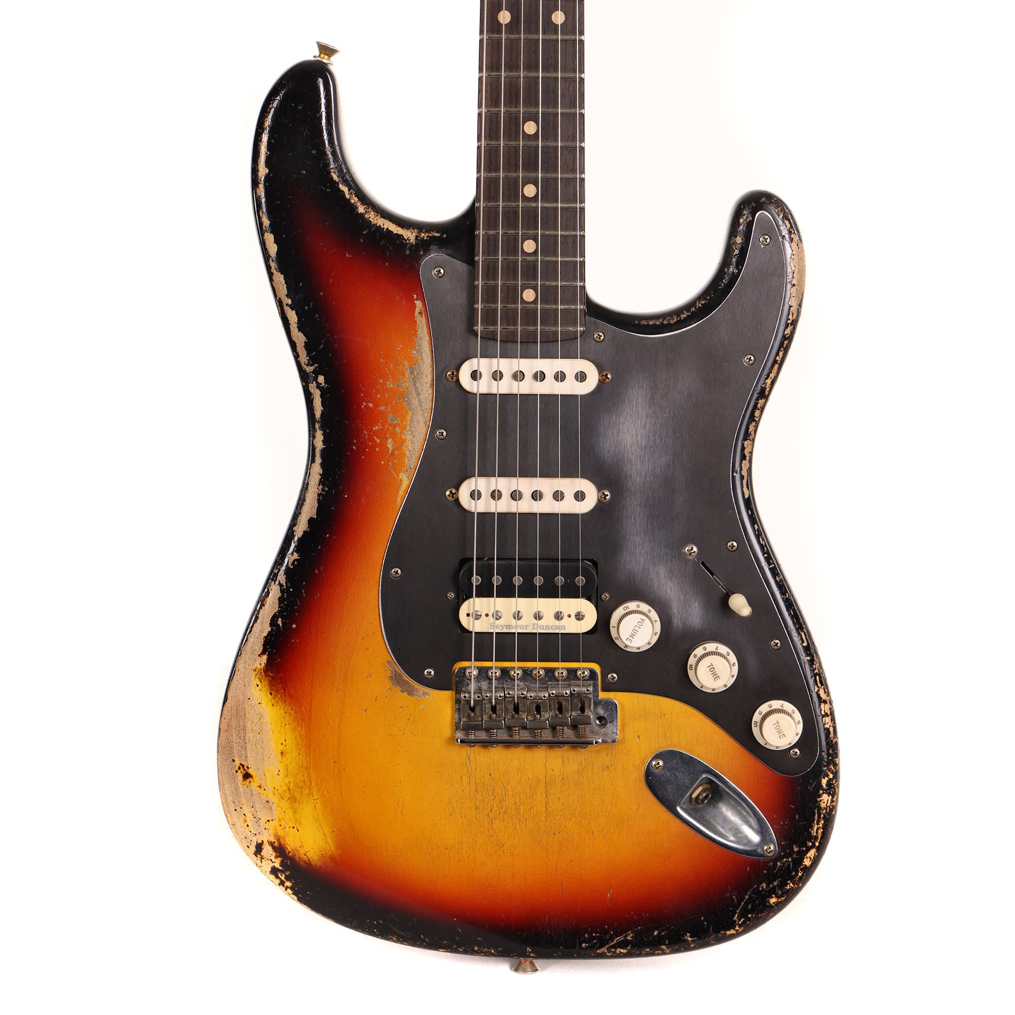 ★Custom HardRelic Sunburst Stratocaster★ Fender Custom Shop 1960 HSS Stratocaster 3-Tone Sunburst
