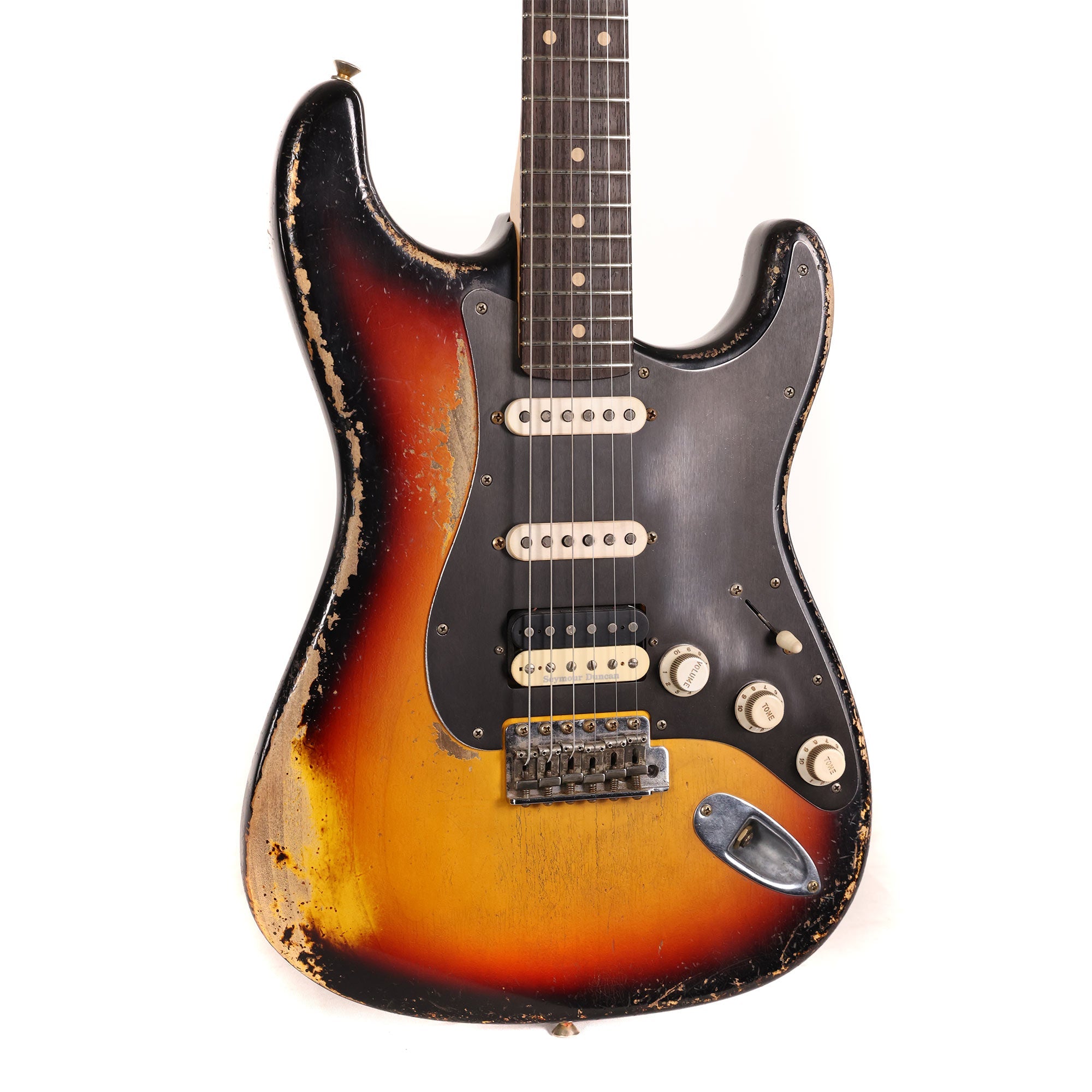 ★Custom HardRelic Sunburst Stratocaster★ Fender Custom Shop 1960 HSS Stratocaster 3-Tone Sunburst