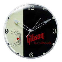 Gibson Vintage Lighted Wall Clock Handmade Strings Graphic