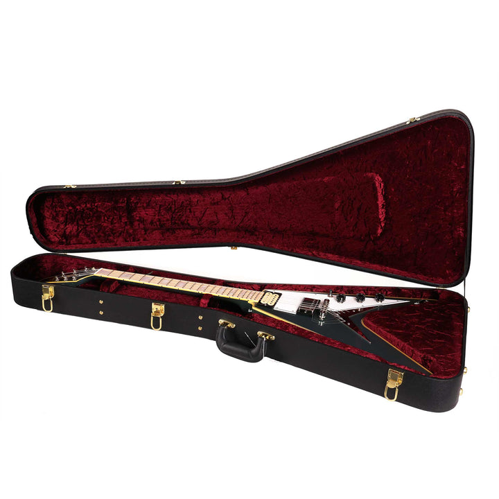 Gibson Custom Shop Flying V Custom Made 2 Measure Antique Pelham Blue and Maple Fretboard