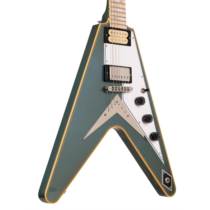 Gibson Custom Shop Flying V Custom Made 2 Measure Antique Pelham Blue and Maple Fretboard
