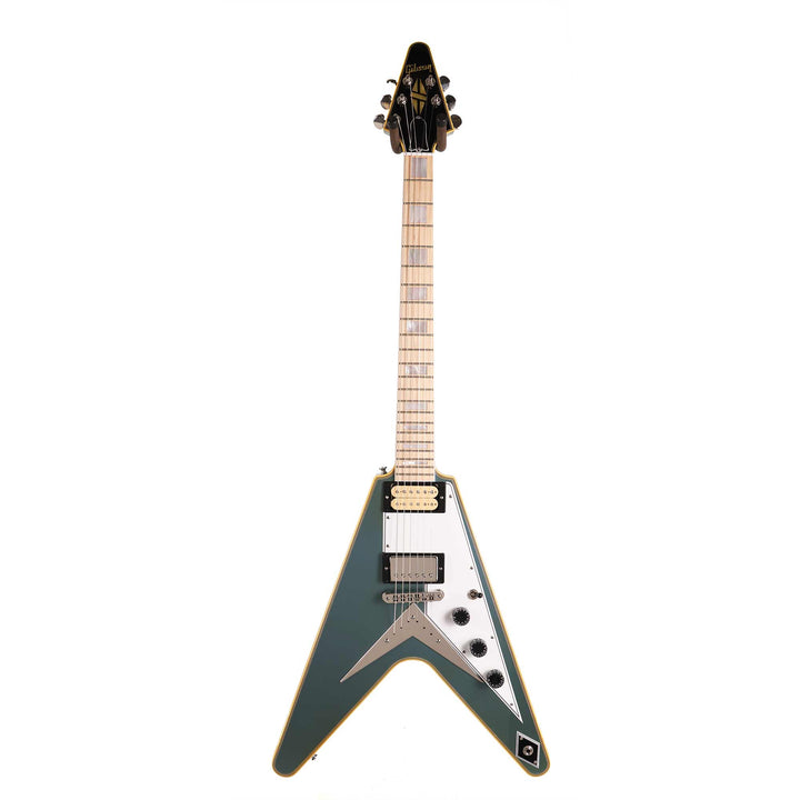 Gibson Custom Shop Flying V Custom Made 2 Measure Antique Pelham Blue and Maple Fretboard
