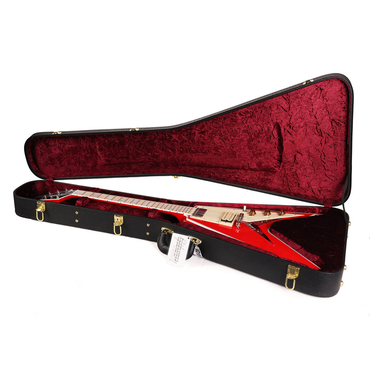 Gibson Custom Shop Flying V Custom Made 2 Measure Racing Red and Maple Fretboard