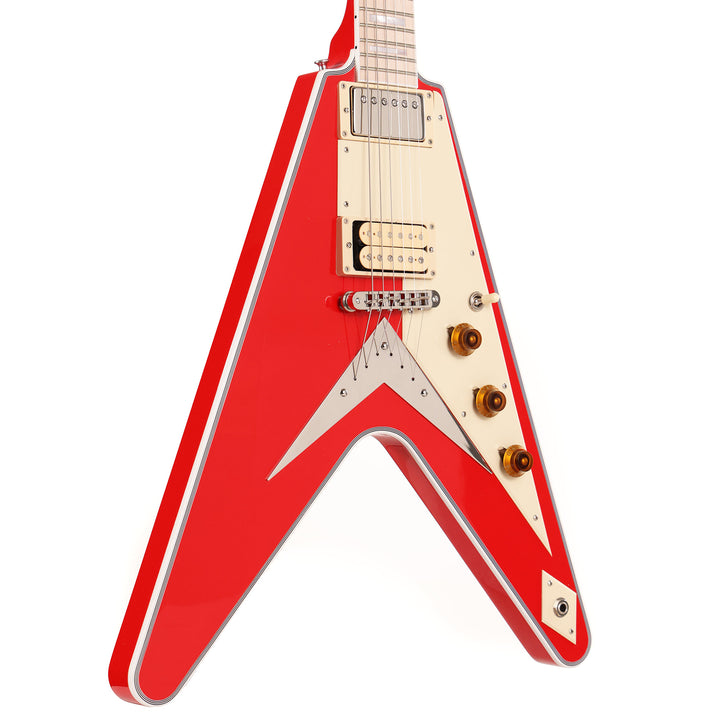 Gibson Custom Shop Flying V Custom Made 2 Measure Racing Red and Maple Fretboard