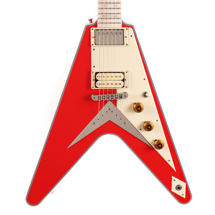 Gibson Custom Shop Flying V Custom Made 2 Measure Racing Red and Maple Fretboard