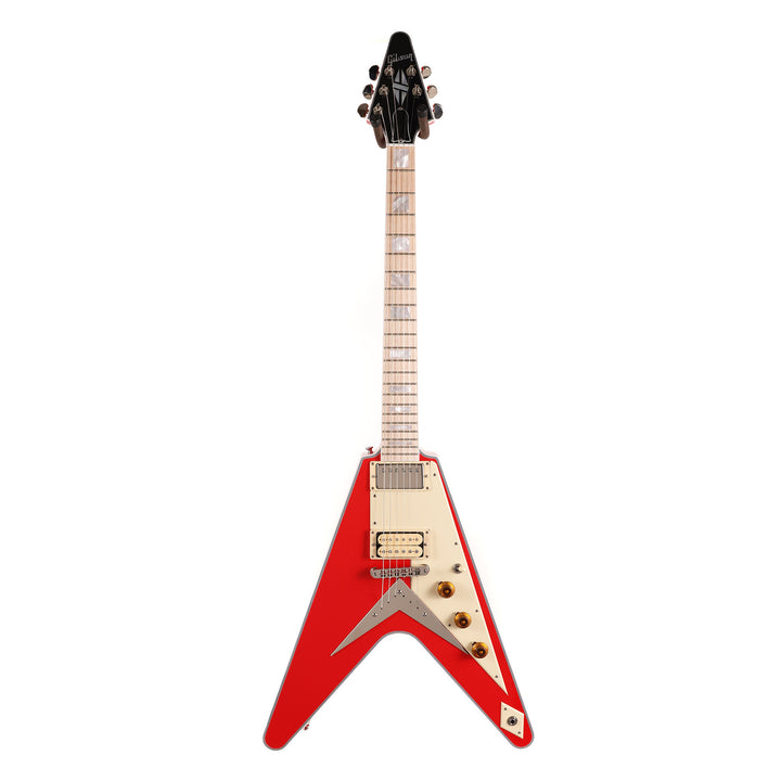 Gibson Custom Shop Flying V Custom Made 2 Measure Racing Red and Maple Fretboard