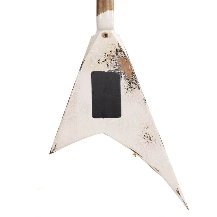 Jackson Custom Shop RR Rhoads Nitro Tour Relic White with Black Pinstripes