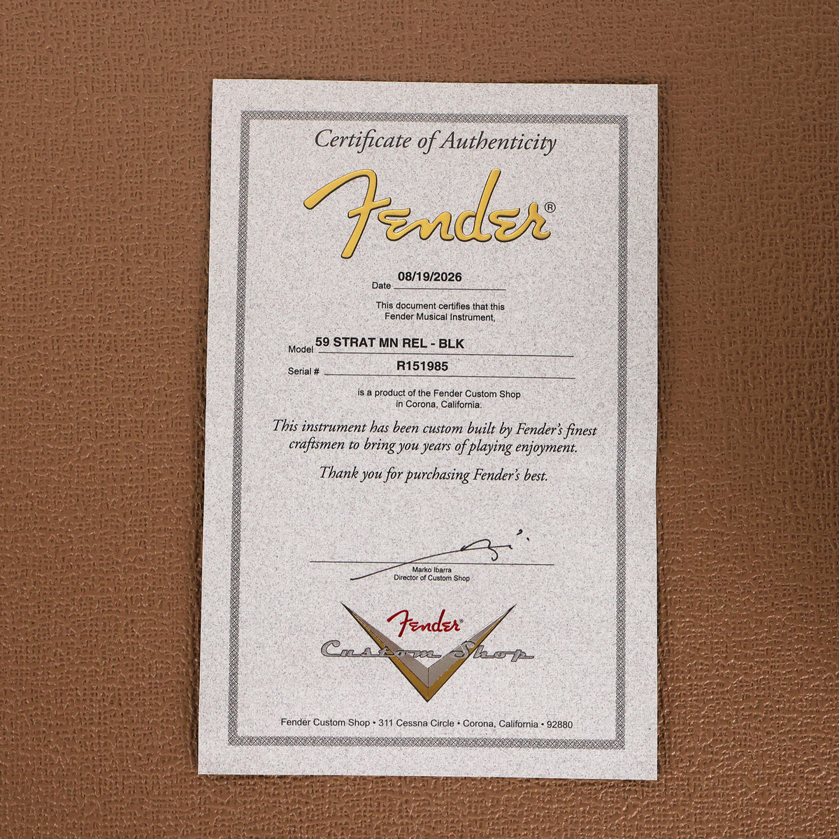 Fender Custom Shop 1959 Hardtail Stratocaster Relic Black with Bare Knuckles — 16