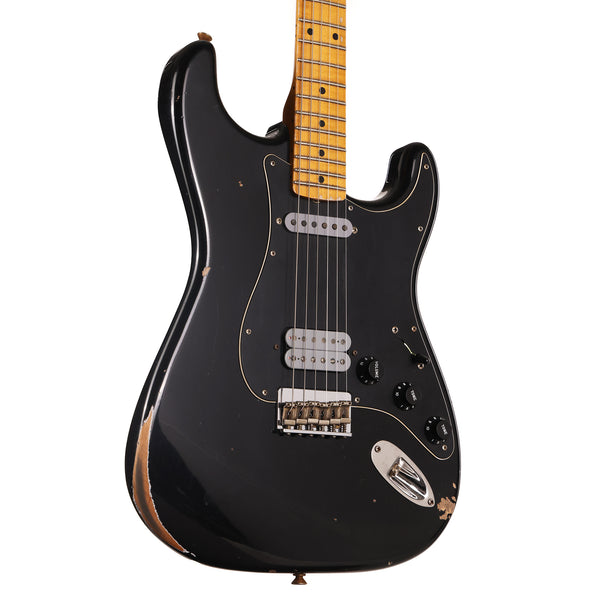 Fender Custom Shop 1959 Hardtail Stratocaster Relic Black with Bare Knuckles