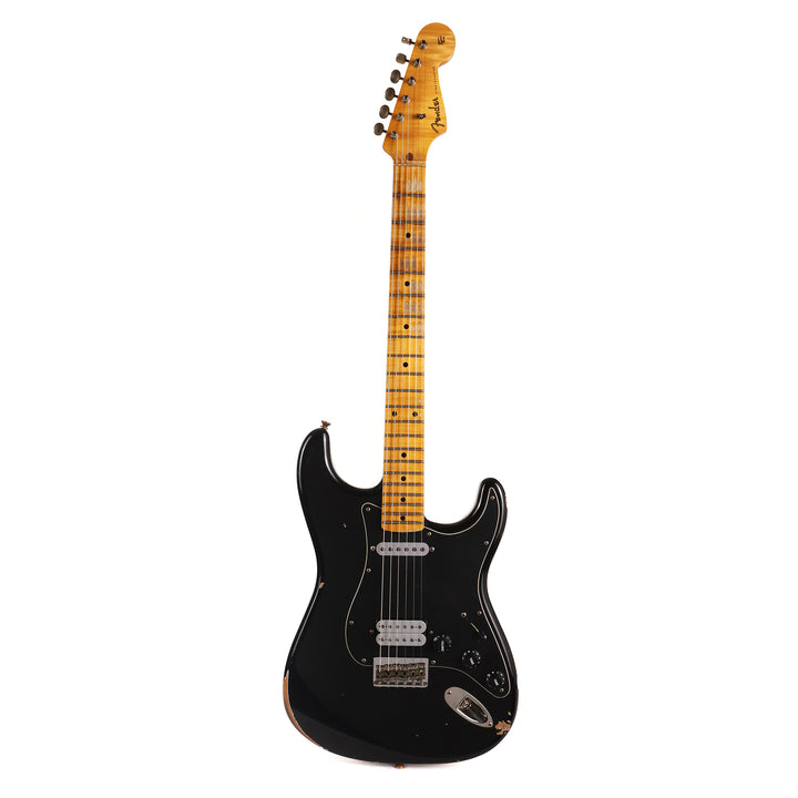 Fender Custom Shop 1959 Hardtail Stratocaster Relic Black with Bare Knuckles