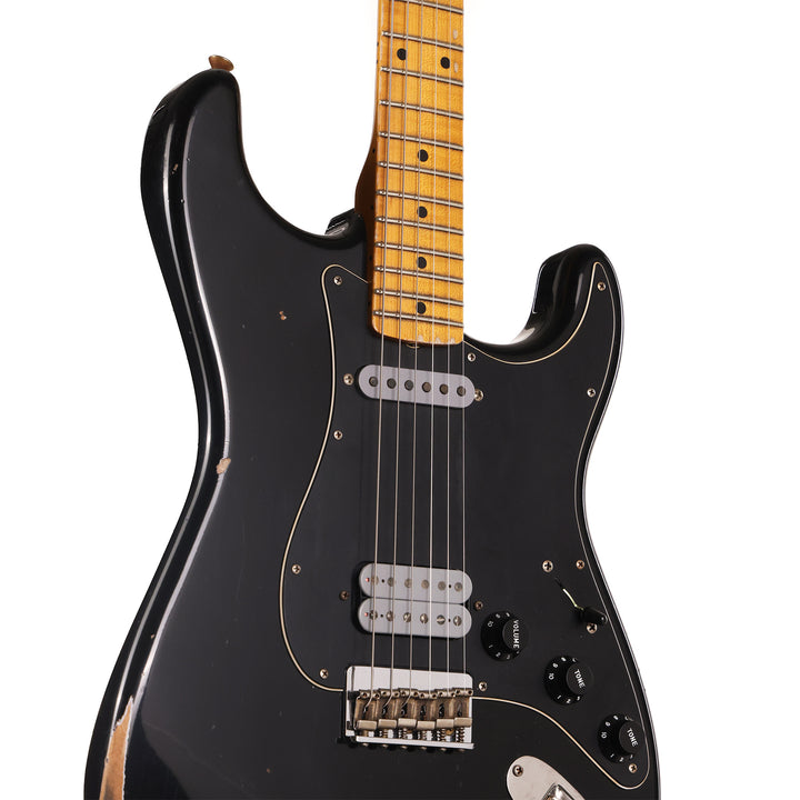Fender Custom Shop 1959 Hardtail Stratocaster Relic Black with Bare Knuckles