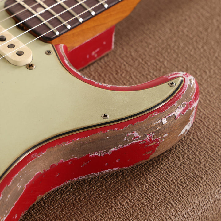 Fender Custom Shop 1962 Roasted Stratocaster Ultimate Relic Torino Red Masterbuilt Greg Fessler